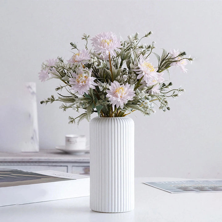 Striped Ceramic Type Flower Vase