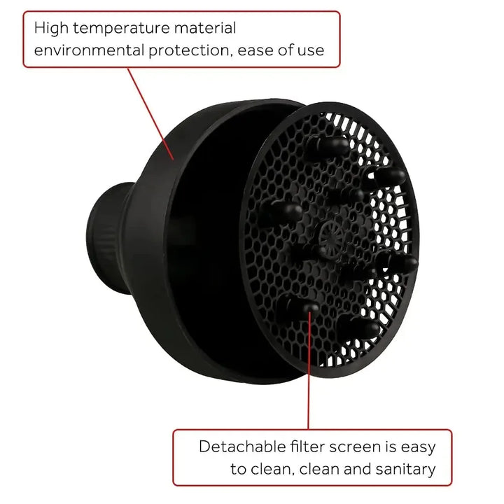 Silicone diffuser for hair dryer