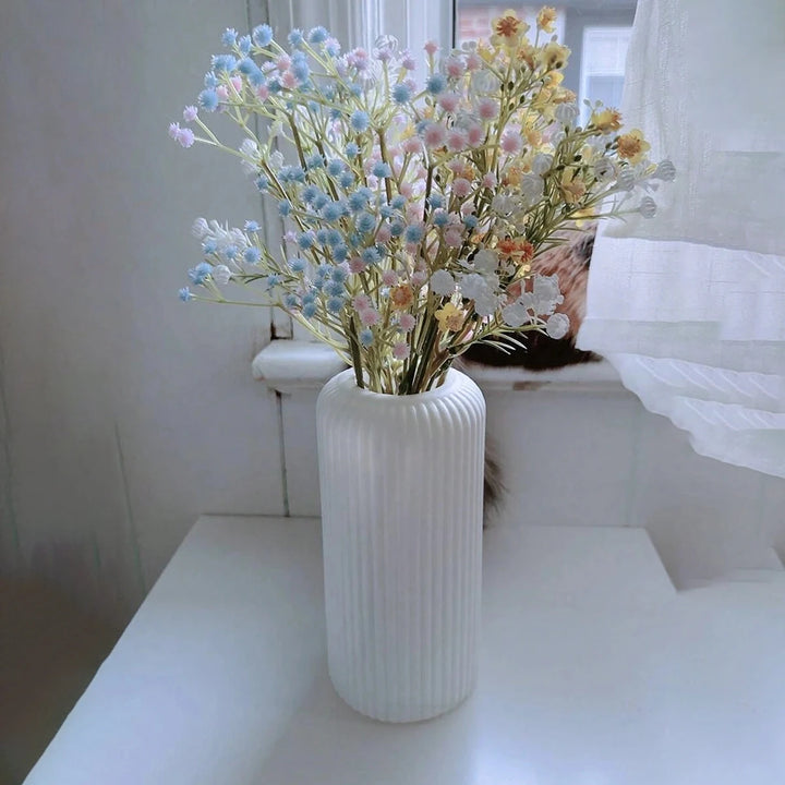 Striped Ceramic Type Flower Vase