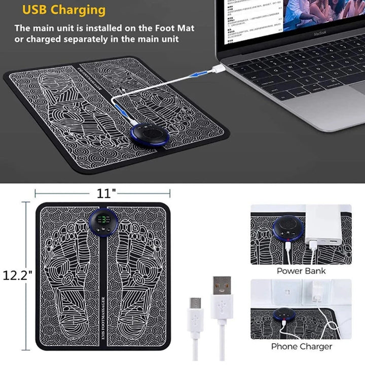 EMS Remote Foot Massage Pad